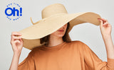 Women's Wide-Brim Roll-up Foldable Straw Hat UPF 50+ – OHSUNNY