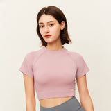 Women's Crop Tops Short Sleeve T-Shirt UPF50+ Slim Sexy Tee