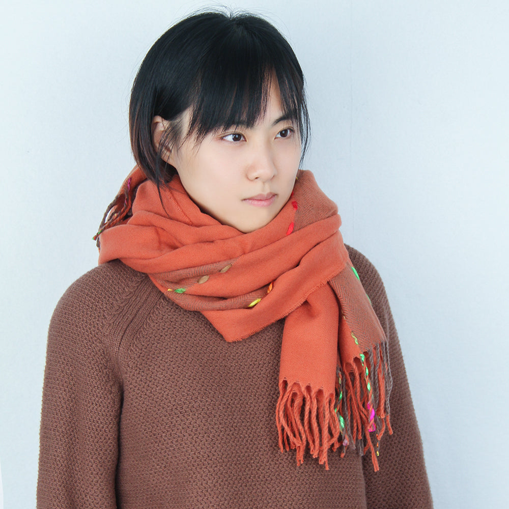 Women's Warm Scarf Cozy Shawl Soft Long Wrap for Fall and Winter