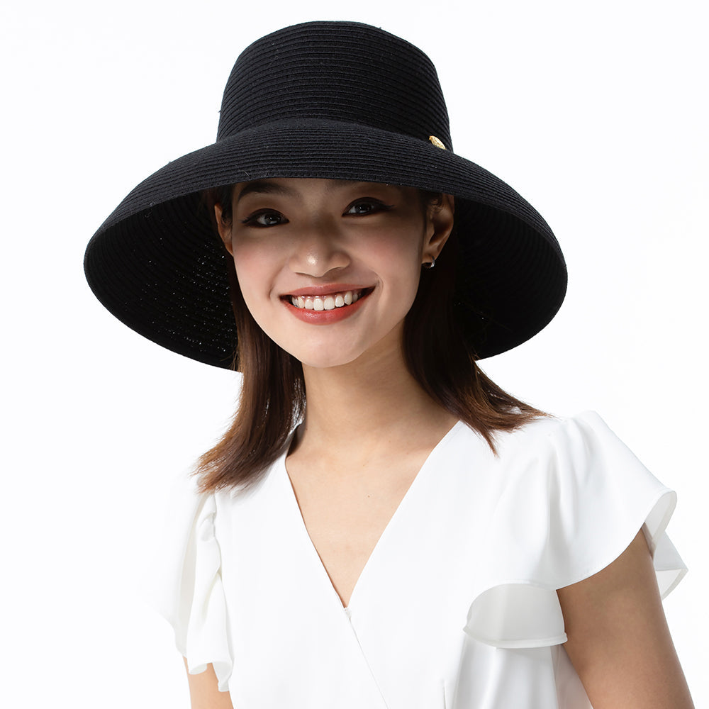 Women's Wide-Brim Foldable Fedora Beach Straw Hats UPF 50+