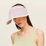 Women's Visor Hat UV Protection Wide Brim Adjustable Face Sheild UPF 50+