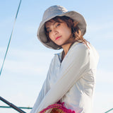 Women's Outdoor UV Protection Foldable Wide Brim Beach Fishing Hat UPF 50+