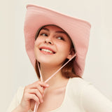 US Stock Unisex Extra Large Brim Sun Bucket Hat with Adjustable Windproof Rope
