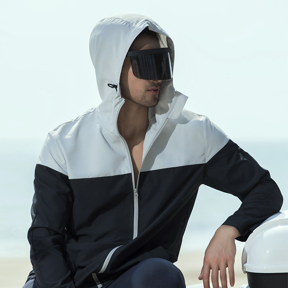 Men's Full Zip Quick-Dry Sun Protective Jacket UPF 50+