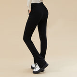 Slim Fit And High Waist Mopping Micro Flared Pants for Spring Fall