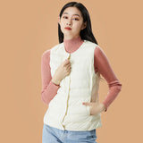 Women's Padded Down Vest Warm for Winter Fall