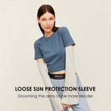 Women's Sunscreen Sleeve Loose Ice Silk Non-Slip Gloves