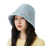 US Stock Women's Tweed Bucket Hat UPF 50+