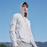 Men's Sun Protection Clothing Hooded Jacket High-Collar UPF50+