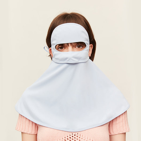Women's Sunscreen Mask Facekini Neck Protection UPF50+ - M / Dark Blue