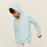 Kid's Sun Protection Hooded Coat with Pockets for 4-13 Years Boys Girls UPF 50+