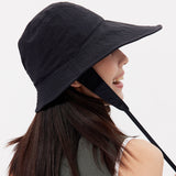 Sun Protection Bucket Hat with Chin Strap UPF 50+