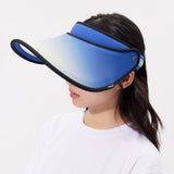 Unisex Empty Top Visor Hat UV Protection UPF 50+ with Adjustable Wide Brim