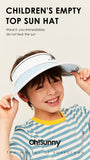 Children's Empty Top Large Brim Sun Hat UPF50+