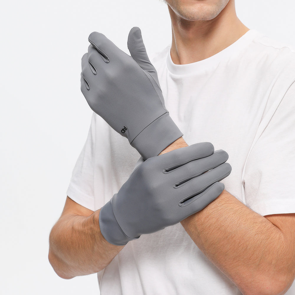 Men's Touchscreen Gloves UPF 50+ Sun Protection Workout Gloves