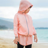 Kid's Two-tone Zip-up Hoodie UPF 50+