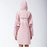 backside of the  pink ultra light rain-proof wind coat