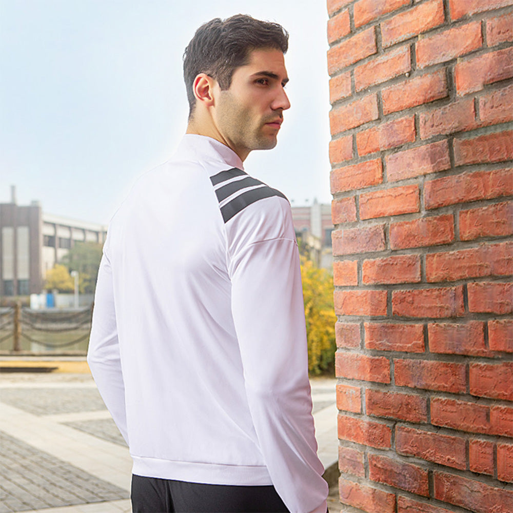 Men's Sun Protection Zip-Up Jacket Thin Stripe UPF50+