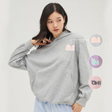 Women's Casual Hoodies Long Sleeve Solid Lightweight Pullover Tops Loose Sweatshirt with Pocket