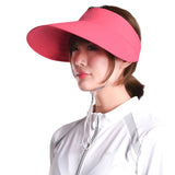 US Stock Unisex Large Brim Sun Visor Cap UPF 50+ Sun Protection Hat