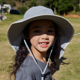 Kid’s Bucket Hat with Neck Flap and Strap UPF 50+