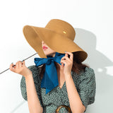 US Stock Women's Wide Brim Floppy Foldable Roll up Straw Hat UPF 50+