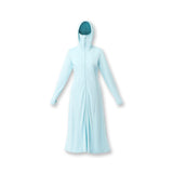 light blue sun-protective long hoodie