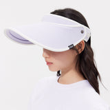 Unisex Visor Hat UV Protection UPF 50+ with Adjustable Wide Brim