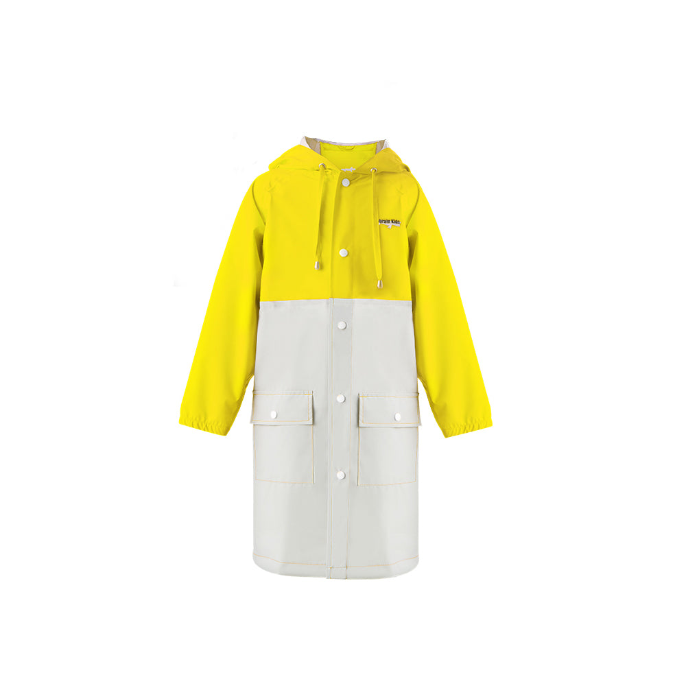 Yellow Two-tone Rainproof Coat