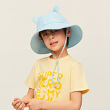 Kid's Cartoon Large Brim Sun Bucket Hat UPF 50+