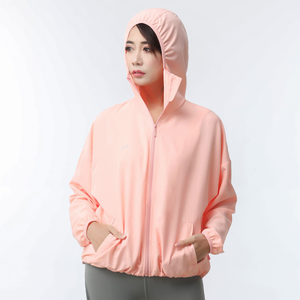OHSUNNY Women's Stand High Collar Sun-protective Hoodie UPF 50+