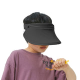 US Stock Kid's UV Protection Adjustable Face Sheild Visor Hat UPF 50+