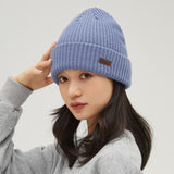 Women's Winter Sheep Wool Heated Knit Hat