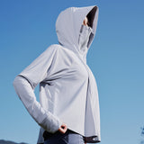 Cropped Sun Protection Jackets UPF50+ Hoodie Tops Coats