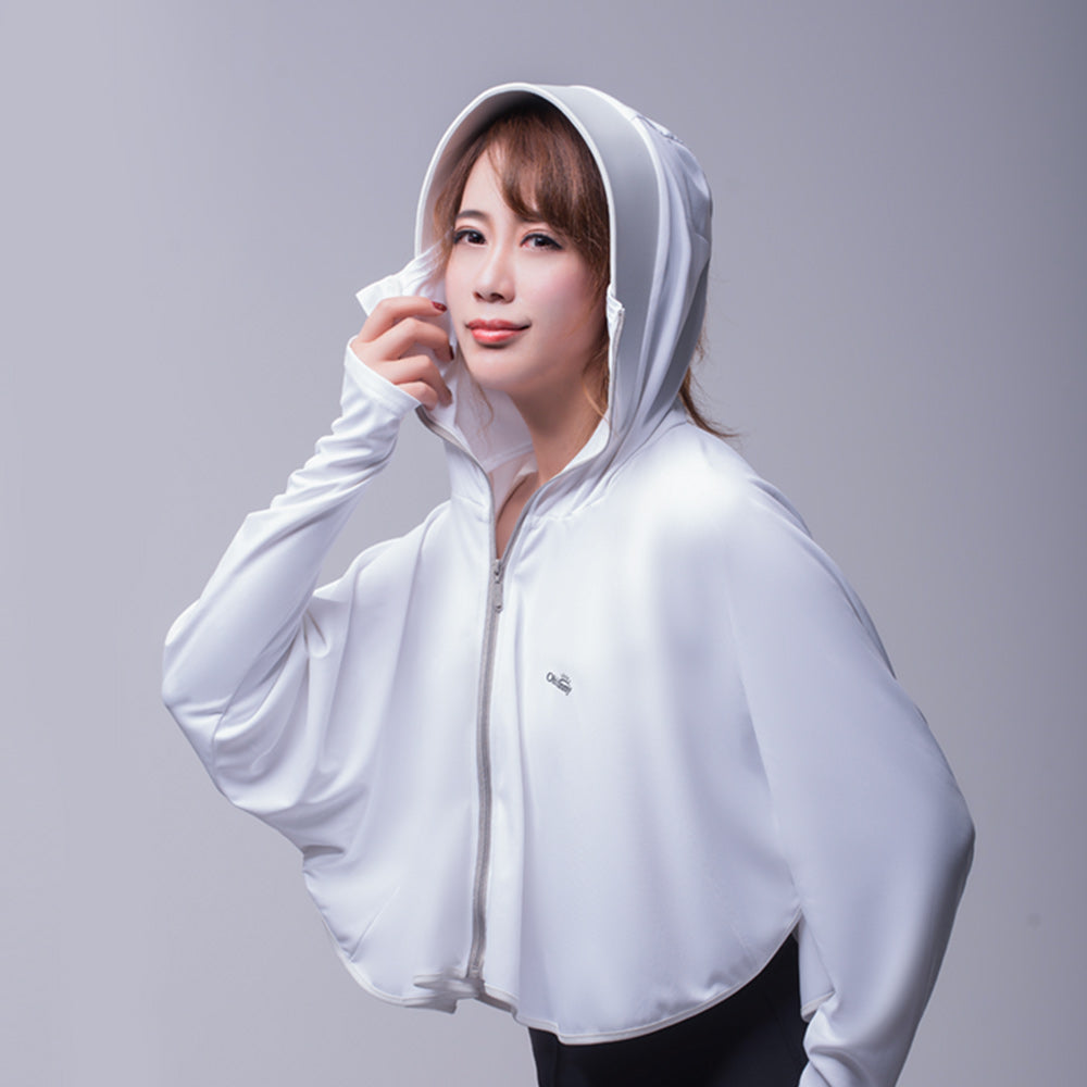 Women's High Collar Hoodie UPF 50+ Sun Protection Cloak