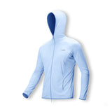 Men's Sun Protection Zip-Up Hoodie Full Face Cover UPF50+