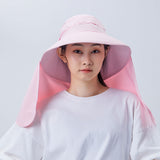 Unisex Fishing Hiking Sun Protection Face Neck Cover Flap Hat UPF 50+