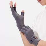 Unisex Half Finger Gloves Anti-Slip Breathable Bicycle Gloves Sun Protective UPF 50+