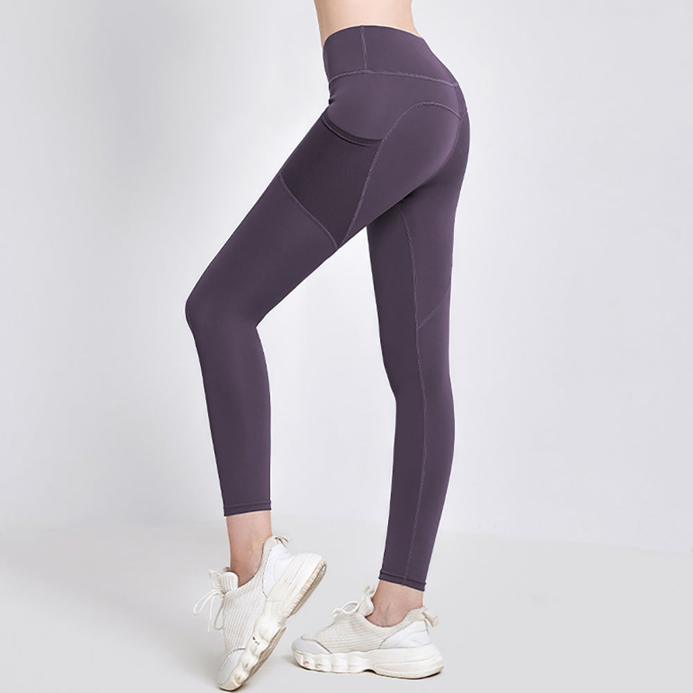 Buy  Brand - Core 10 Women's High Waist Yoga Scallop Mesh Legging  with Pockets- 26 Inseam Online at desertcartSeychelles