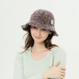 Knit Bucket Hat Winter Warm Stretchy Knitted Fisherman Cap