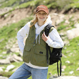Unisex Casual Vest Multi Pocket Outdoor Work Safari Fishing Travel Photo Cargo Jacket Vests