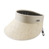 Unisex Wide Brim Visor Cap UPF 50+ Sun Protection Beach Hat