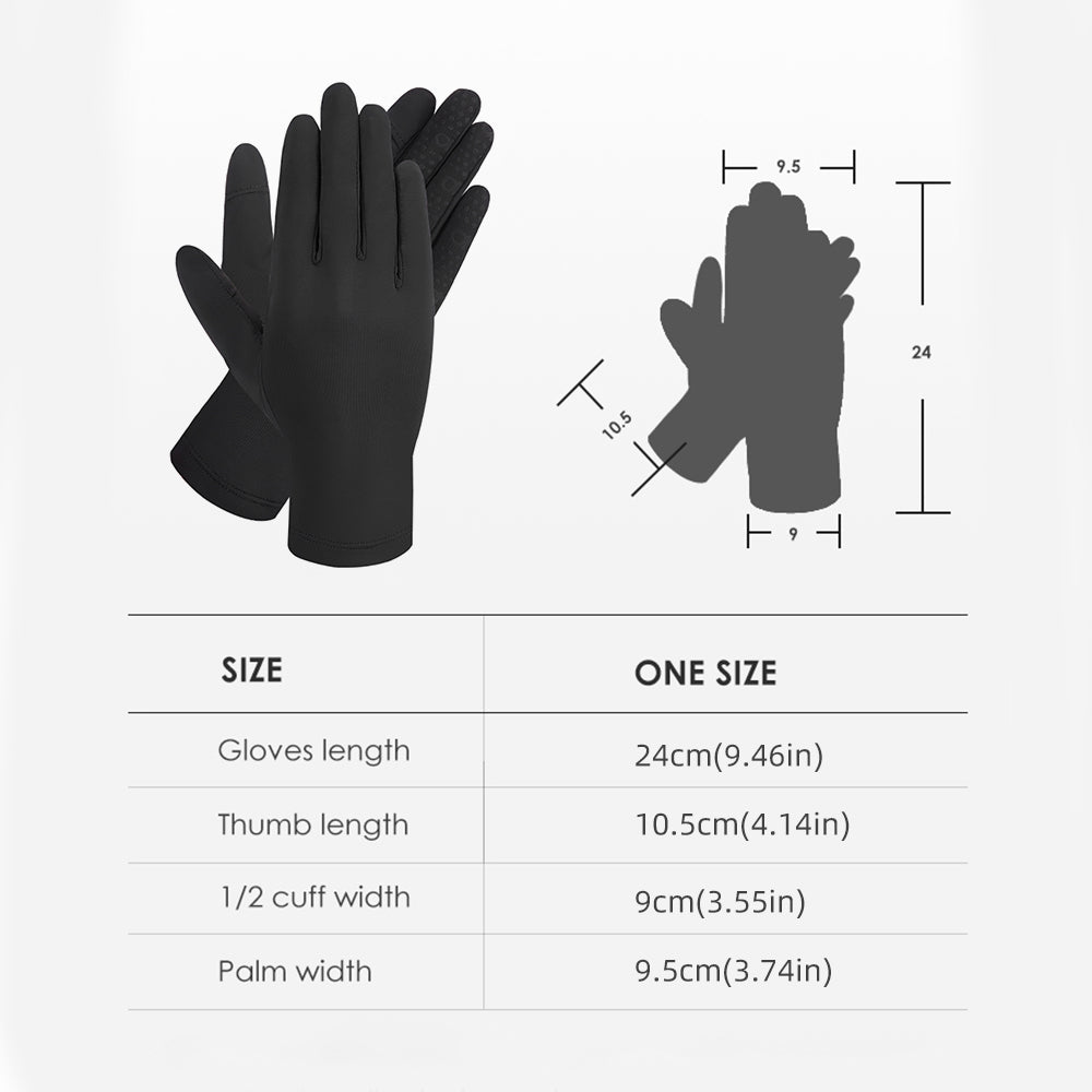 Men's Sun Protection Workout Gloves with Touch Screen UPF 50+