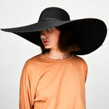 US Stock Super Wide Brim Straw Hat for Women Foldable Roll up Trendy Sun Beach Cap