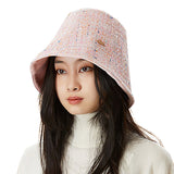 US Stock Women's Tweed Bucket Hat UPF 50+