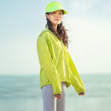 Women's Reflective Stripes Sunscreen Hoodie UPF 50+