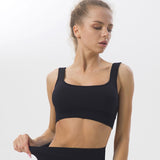 US Stock Women's Sports Bras Padded Support Workout Yoga Gym Crop Tank Tops