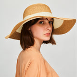 US Stock Women's Trendy Wide Brim Straw Hat Foldable Roll up Sun Beach Caps