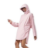 pink ultra light rain-proof wind coat
