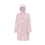 pink waterproof long coat
